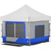 E-Z UP Camping Cube 6.4, Converts 10' Straight Leg Canopy into Camping Tent, Royal Blue (Canopy/Shelter NOT included), Large