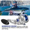 GOMEXUS Slow Pitch Jigging Reel 6.3:1 High Retrieve Lever Drag Left and Right Hand Reel SX450 Gift for Fishing Men