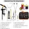 Fly Fishing Making Kit Fly Tying Tool Kit With Fly Tying Threader Needle Whip Knot Tying Tool Finisher Scissors Tying Lines