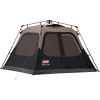 Coleman Camping Tent with Instant Setup,4 Person Weatherproof Tent with WeatherTec Technology,Double-Thick Fabric, and Included