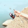 Metal Ice Fishing Rod Winter Ice Fishing Gear Small Sea Pole Winter Gear Automatic Fishing Sea Fishing Rod Short Poles For