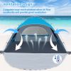 Portable Camping Sun Shade Shelter, Beach Tent, 2-4 Person, UV Protect, Breathable, 3 Mesh Window, Easy to Set Up, Outdoor