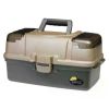 2023 New Plano Fishing Large 3-Tray Tackle Box with Top Access, Graphite/ Sandstone