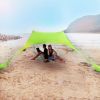 3 colors Beach Shade Tent UV Protection Camping Outdoor Portable Beach Tent Sun Shading Awning Beach Tents Sun Shade Set