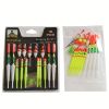 15pcs Fishing Floats Set; Fishing Floats With Rubbers; Fishing Bobbers; Fishing Buoys; Fishing Tackle