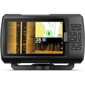 Striker 7SV with Transducer, 7" GPS Fishfinder with Chirp Traditional, ClearVu and SideVu Scanning Sonar Transducer