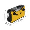 Solar Crank Emergency Radio Solar Hand Crank Emergency Radio For Outdoor Survival Climbing Hiking Power Bank For Cell Phone