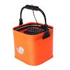 Fishing Bucket Safe EVA Fish Box Tank Collapsible Practical Portable Water Container With Net Outdoor Camping Fishing Well Made