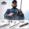 HANDING M1 Bass Fishing Rods Fuji O+A Guide Rings 24Ton Carbon Fiber Blanks Spinning Fishing Rod All-day Comfort Casting Rods