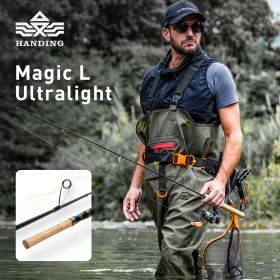 HANDING 78g Magic L Micro BFS Fishing Rod Carbon Fishing Rod Lure Weight 1-8g FUJI® O+A Guide Rings UL/L Casting Rod for Trout (Length: Spinning-1.8m-UL)