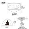 Naturehike Cycling Backpack Tent Ultralight 20D/210T For 1 Person Camping Tent NH18A095-D